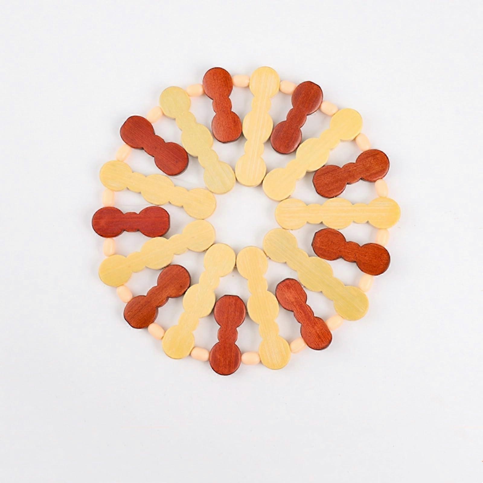 Bamboo Heat Resistant Trivet Thermal Insulation Pad DoubleSided Hot Pot Table Protector