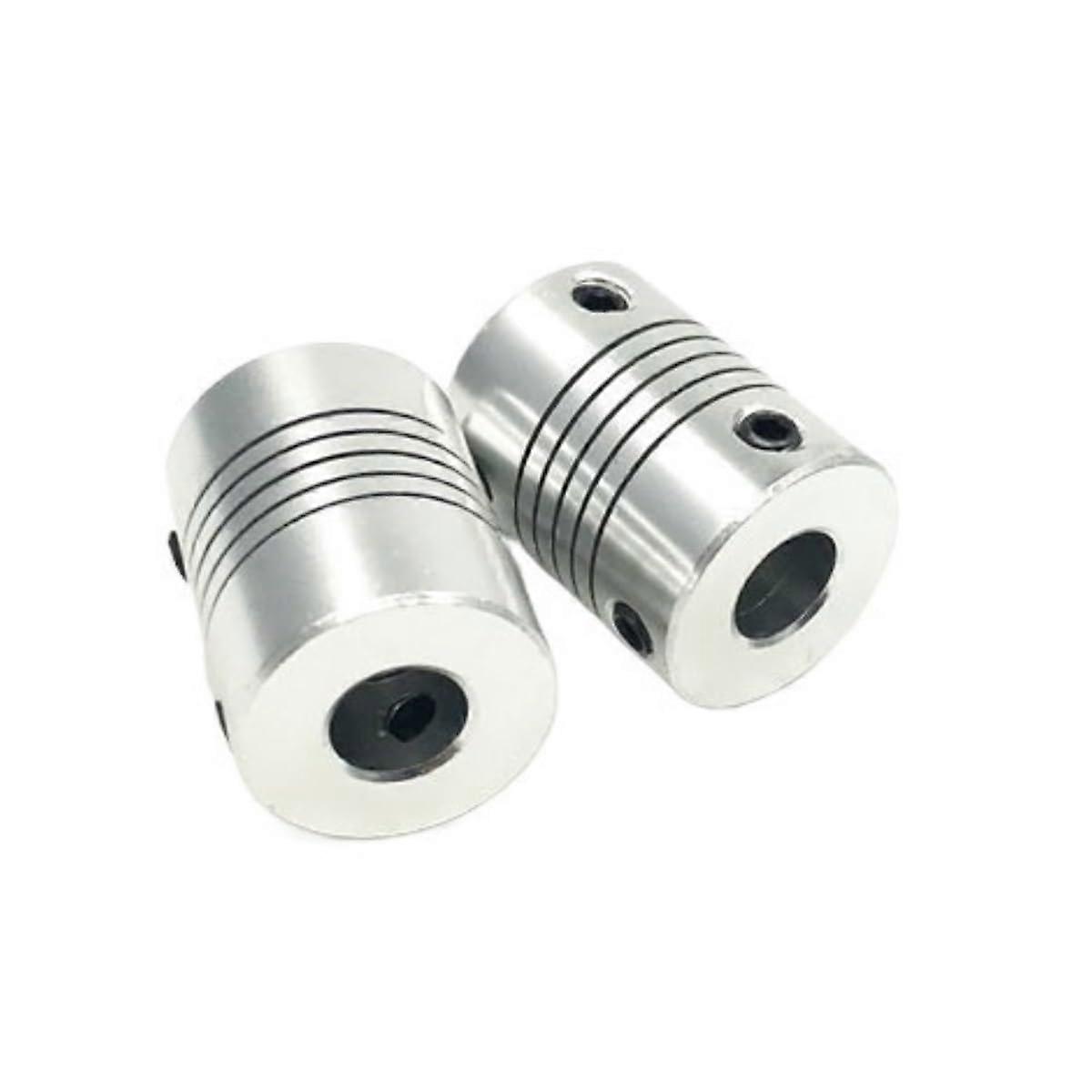 2pcs Aluminum Flexible Shaft Coupling 4x4mm Zero Backlash Stepper Motor Coupler for CNC 3D Printer