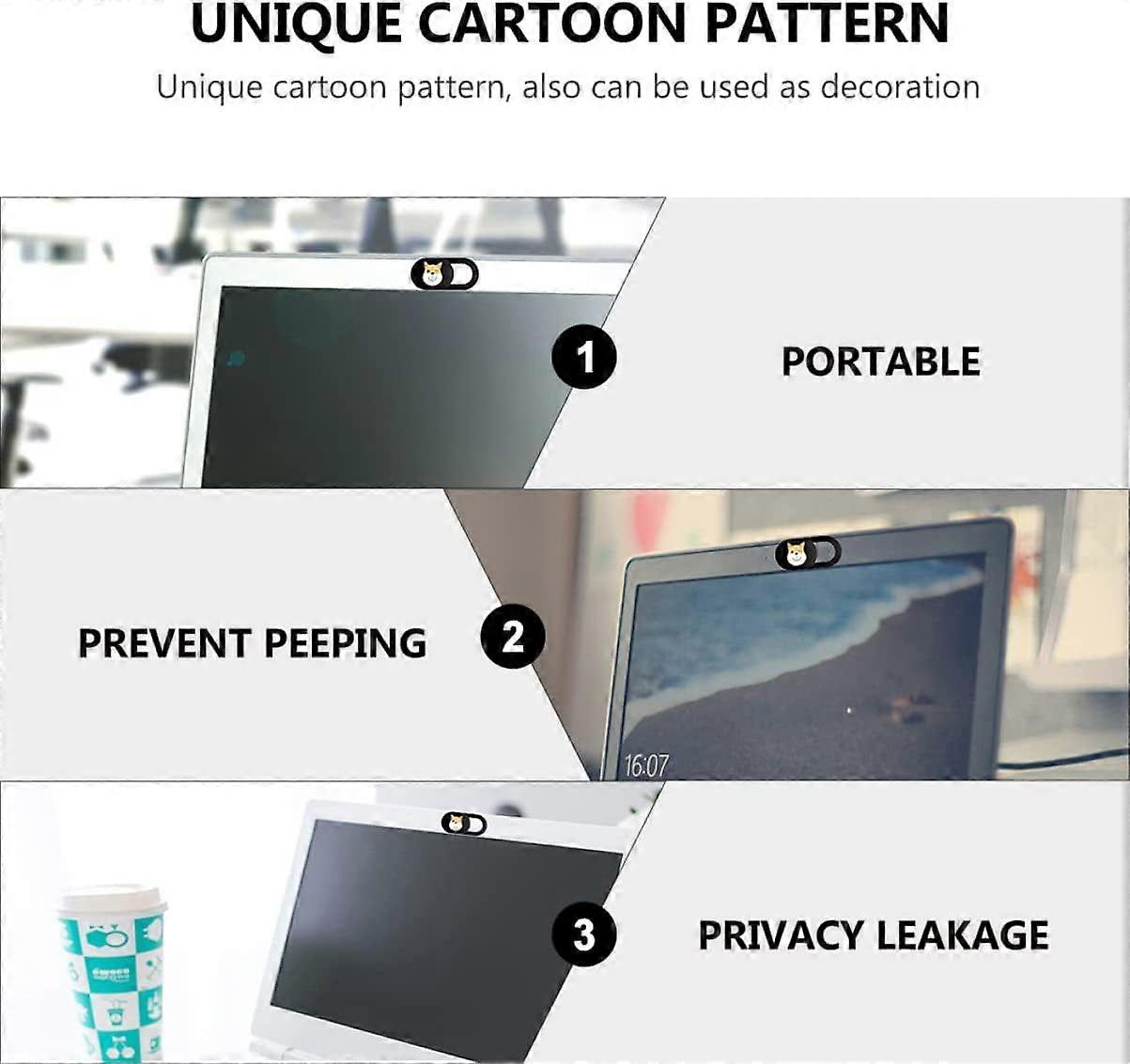 Tableta 6pcs Slide Pattern Web Protector Privacy Tablet with Lovely Phone for Dog Cover Bl