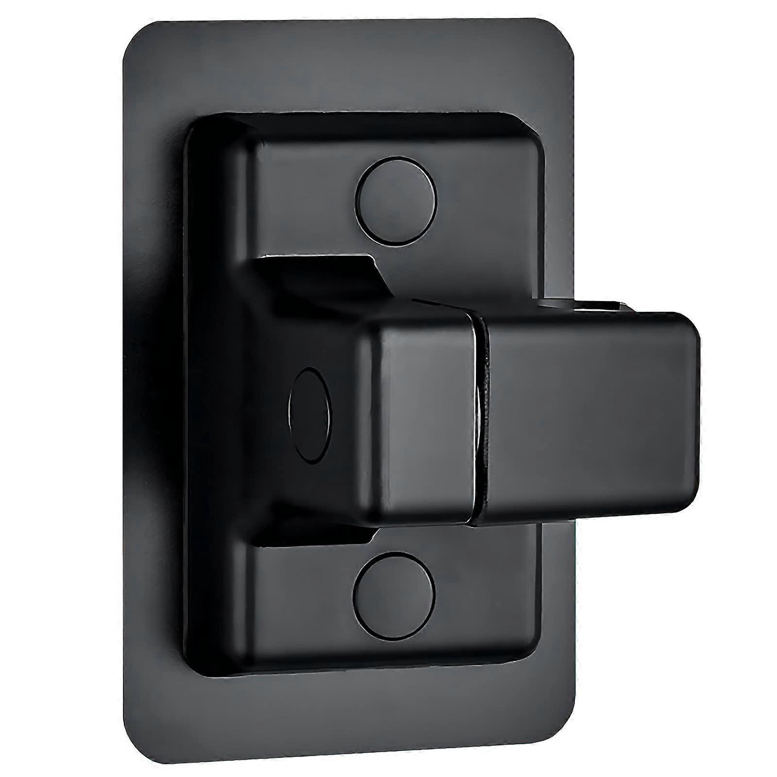 Shower Head Holder Wall Mount, Waterproof Adjustable Bracket with Strong Adhesive, No Drilling Black