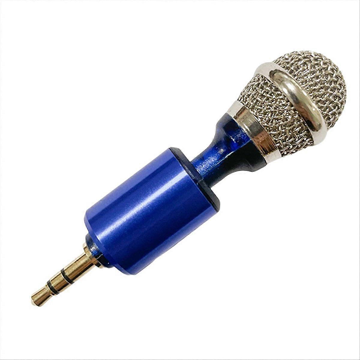 Mini Condenser Record Interview Vlog Mic for SLR Camera Blue
