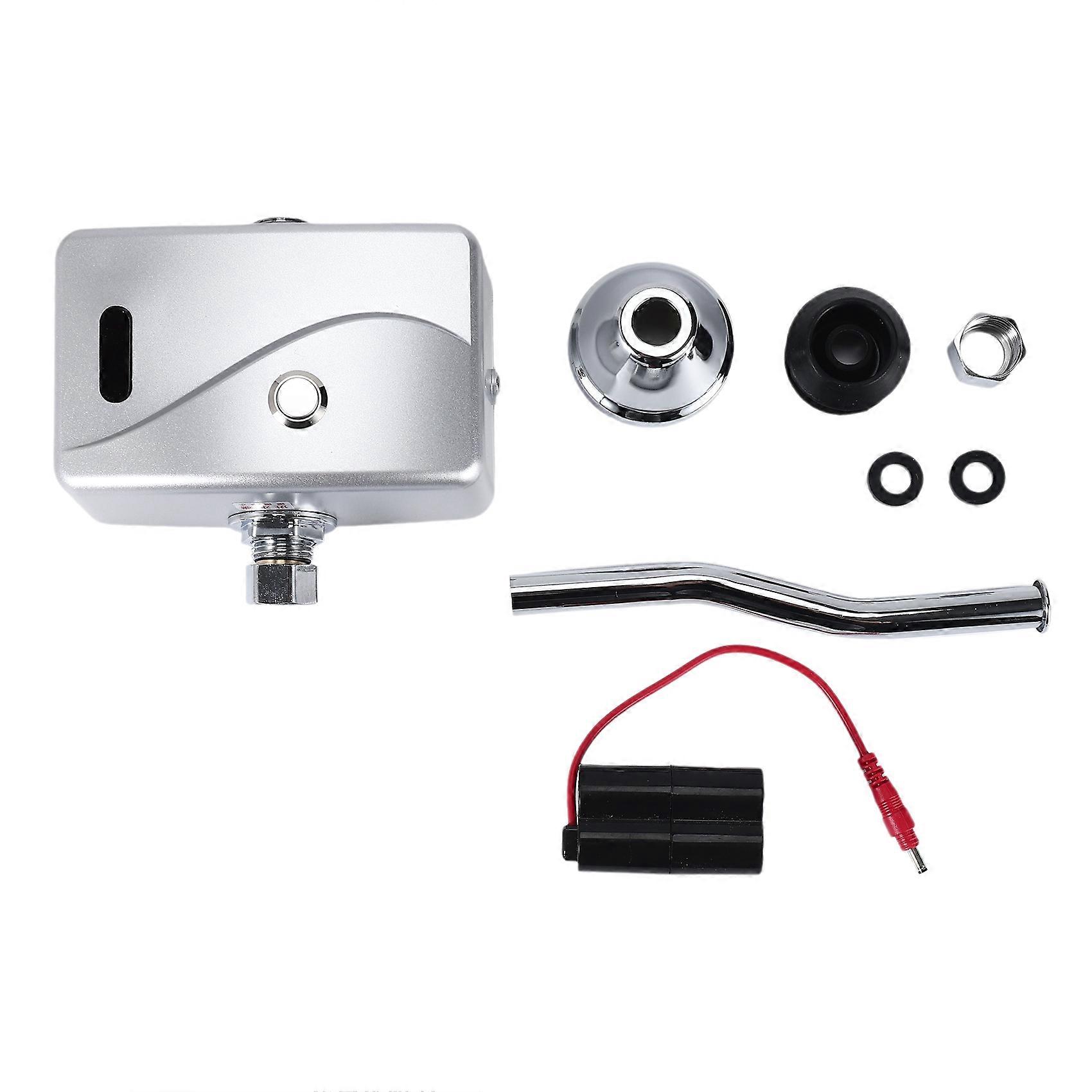 Automatic Electric Urinal Flush Valve Sensor&Manual 2 Function Exposed Wall Mount DC6V Urine Flushing