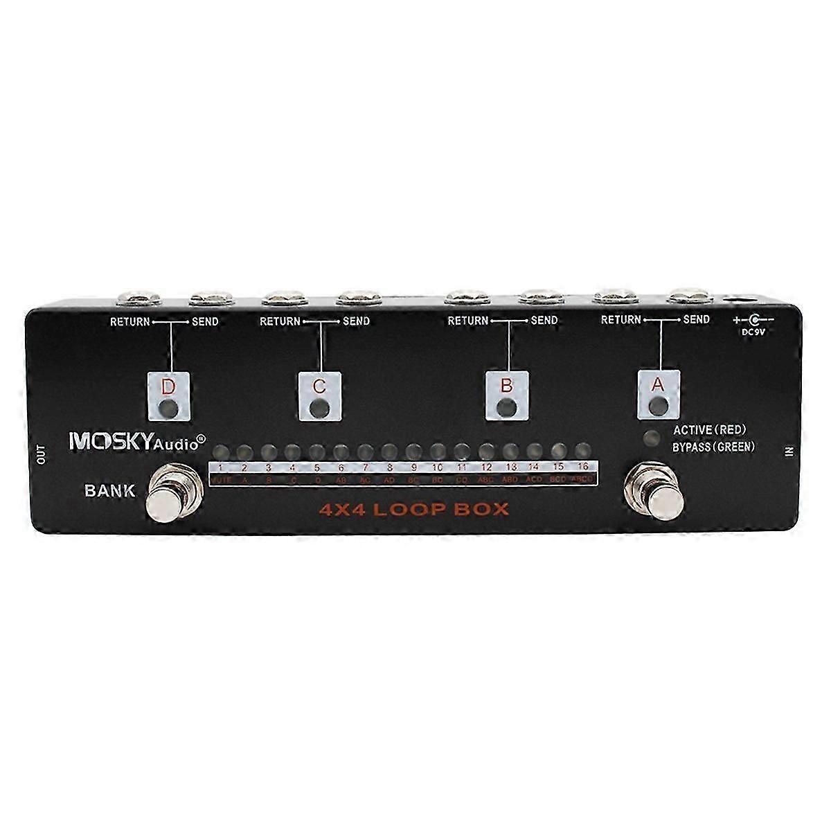 LOOP BOX Effect Controller with 16 Programming Options Guitar Effects Pedal for Electric Guitar