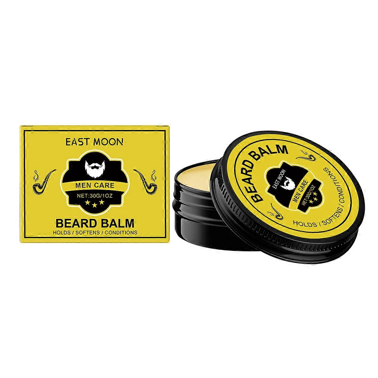 East Moon Men's Beard Care Balm - Styling And Moisturizing
