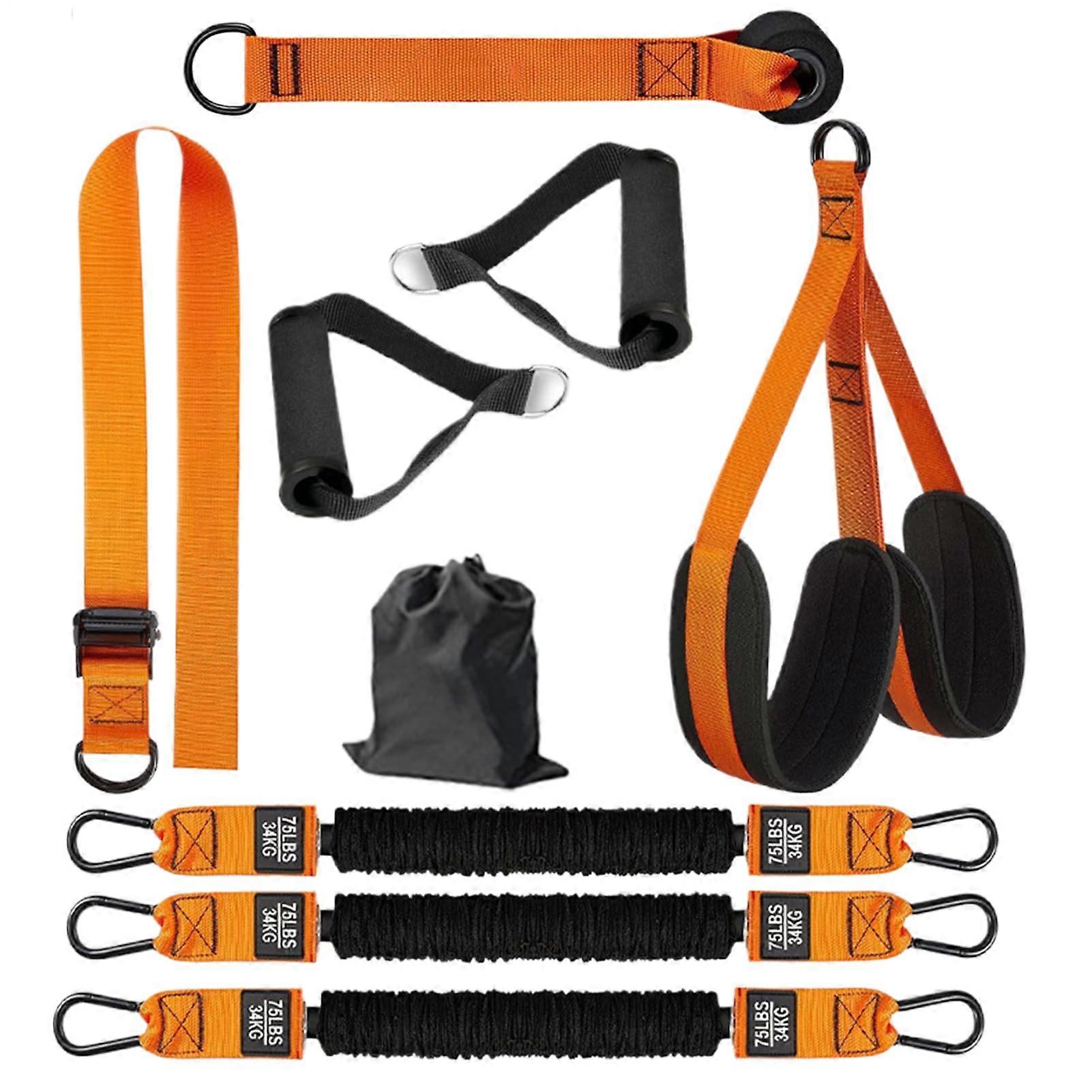 Pull Up Assistance Bands with Adjustable Resistance, Double Footplate Stability for Doorway Training