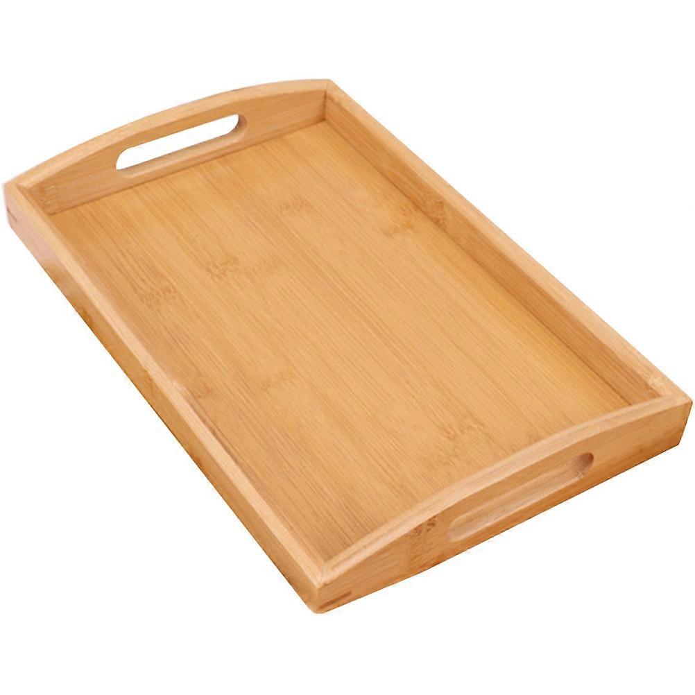 Bamboo Condiment Tray for Storage Kitchen Tray Light Brown