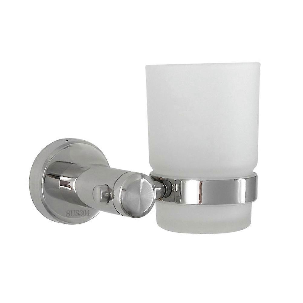 White Wall Mounted Toothbrush Cup Holder for Cup Organization