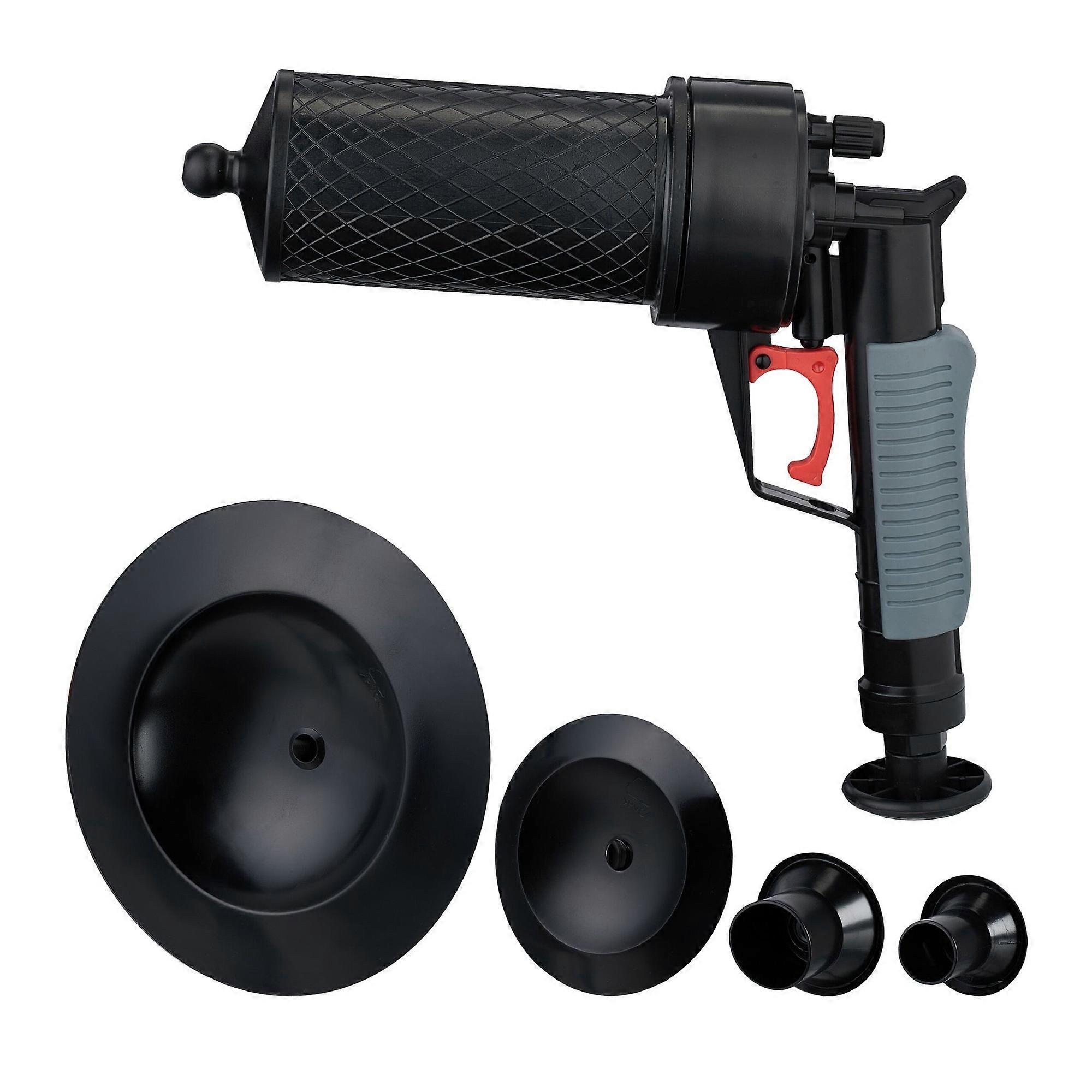 Compressed air pipe cleaner with 4 accessories