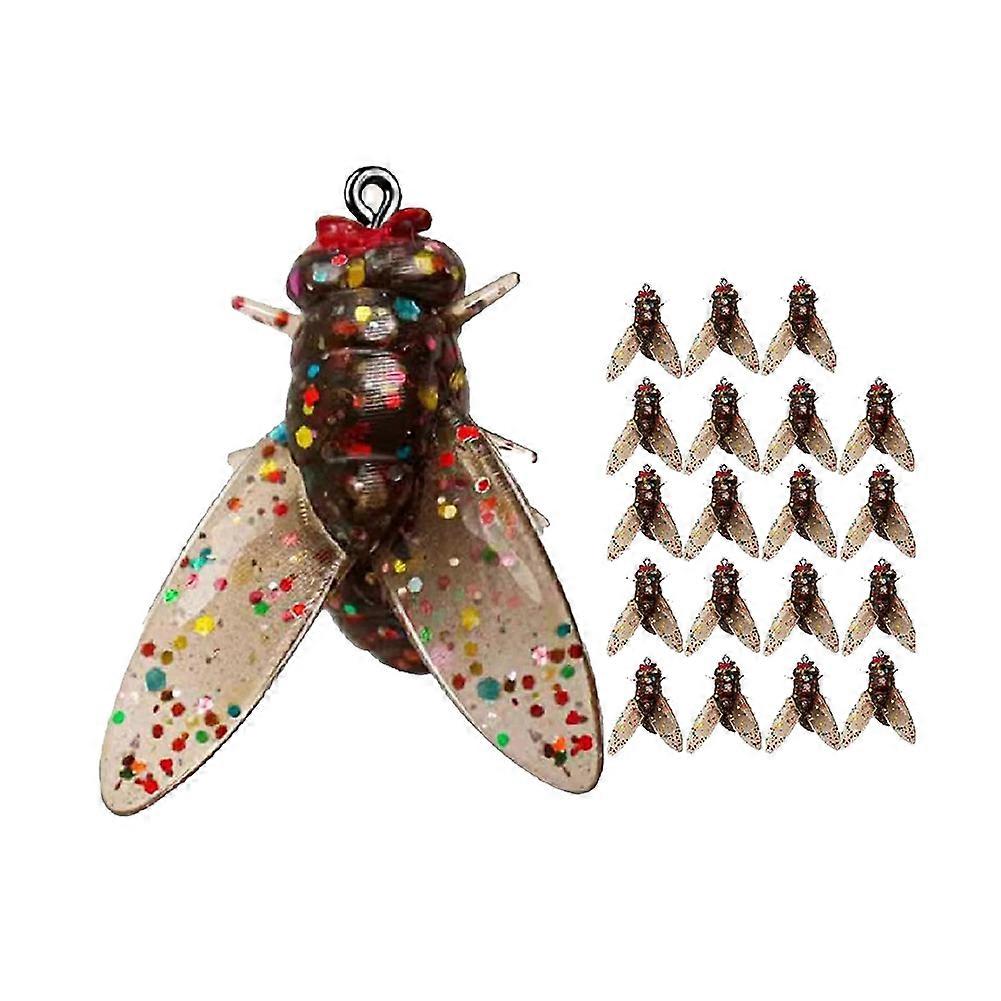 Brauner bionischer Fliegenfischköder, Köder bionischer Fliegenfischköder mit Insektenköder