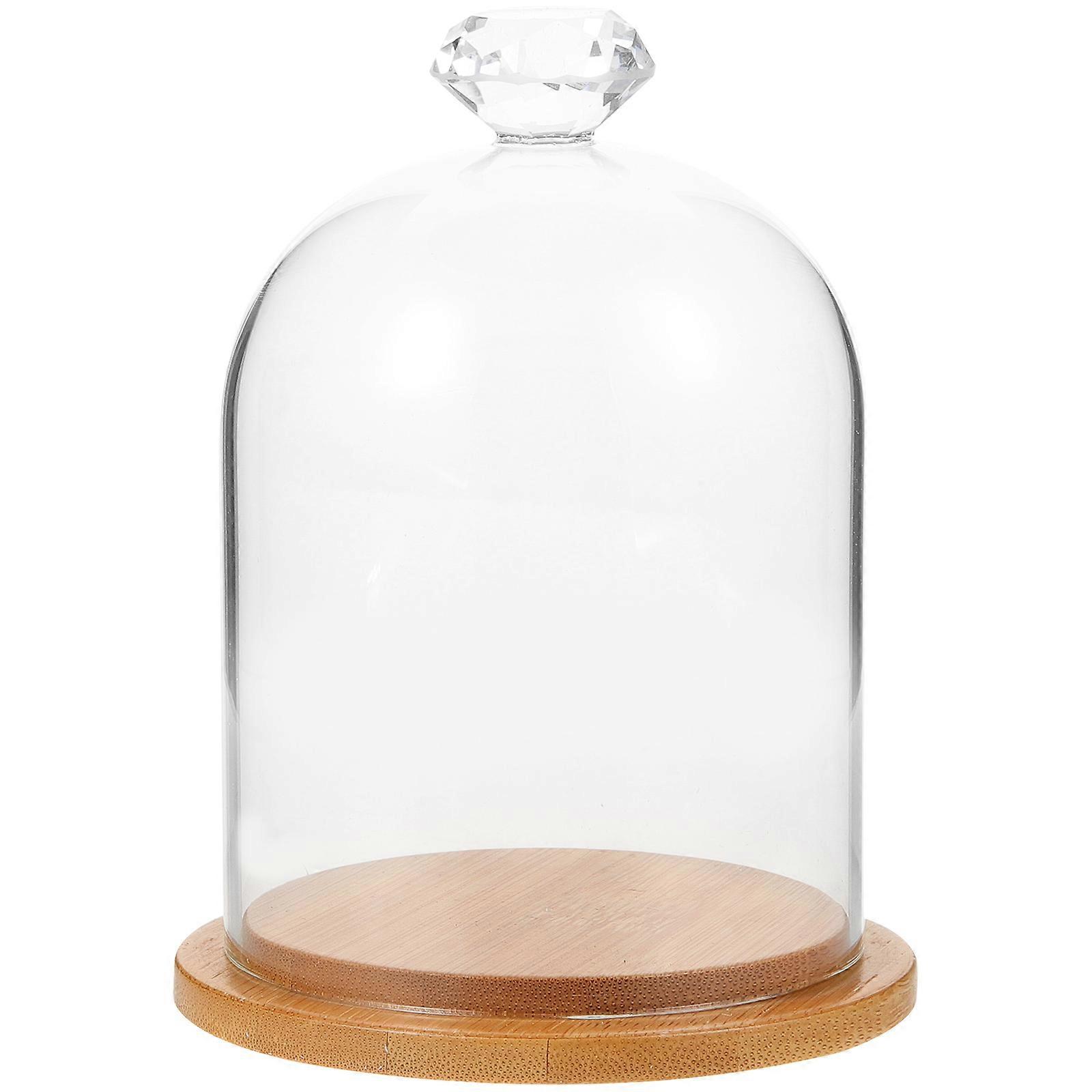 Glass Display Dome Table Decorative Case for Model Storage Holder