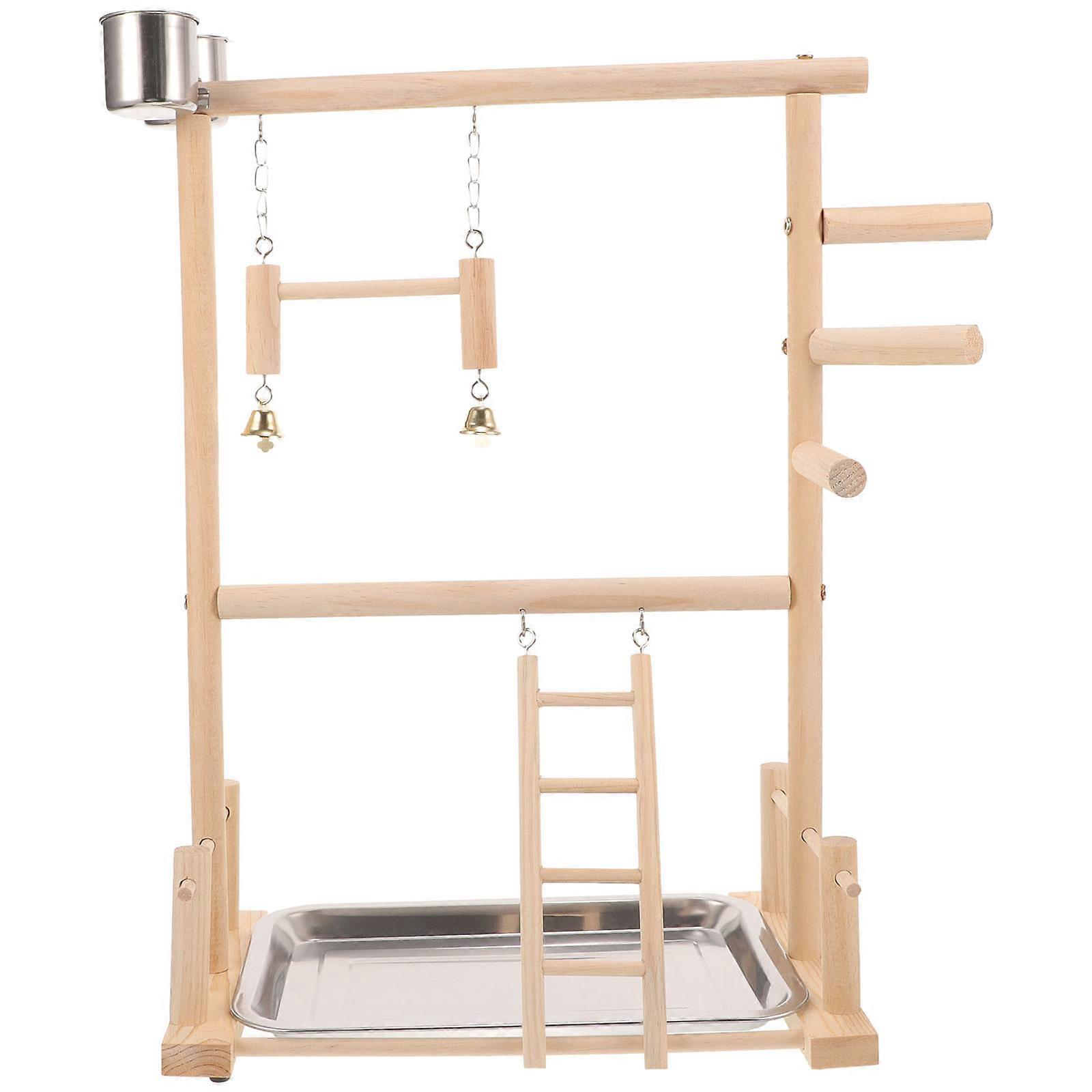 Parrot Playground Perch Stand Bird Training Perch with 1Set for Parrot