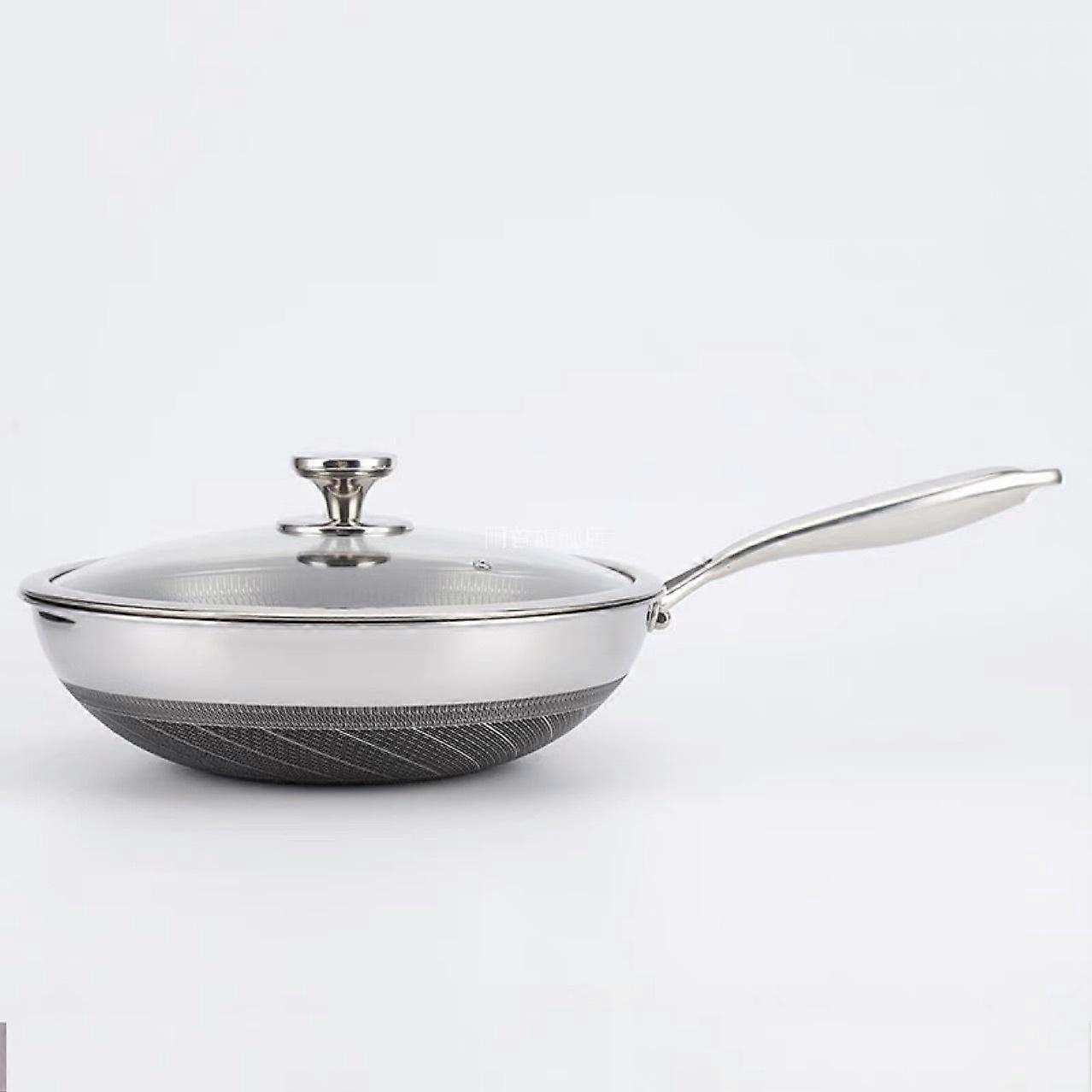 304 Stainless Steel 3-Layer Frying Pan