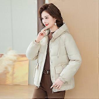 Women's Casual Cotton-padded Jacket Mid-length Winter Loose Warm Cotton-padded Jacket