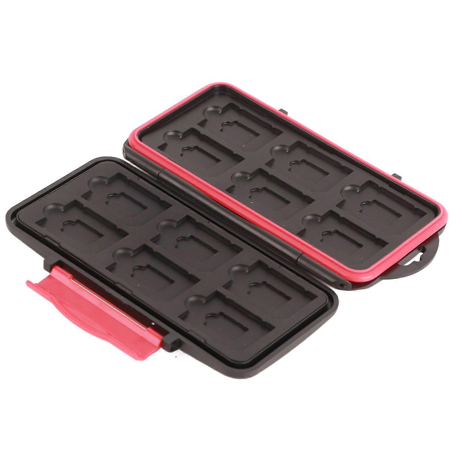 Memory Card Holder Case Large Waterproof Shockproof Memory Card Storage Box Compatible With Daily
