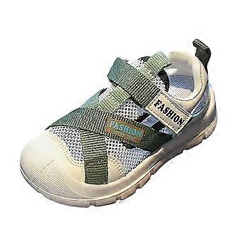 Kleinkinder, Babys, Mädchen und Jungen, Tennisschuhe, weiß, barfuß laufen, grün, 7-8 Jahre