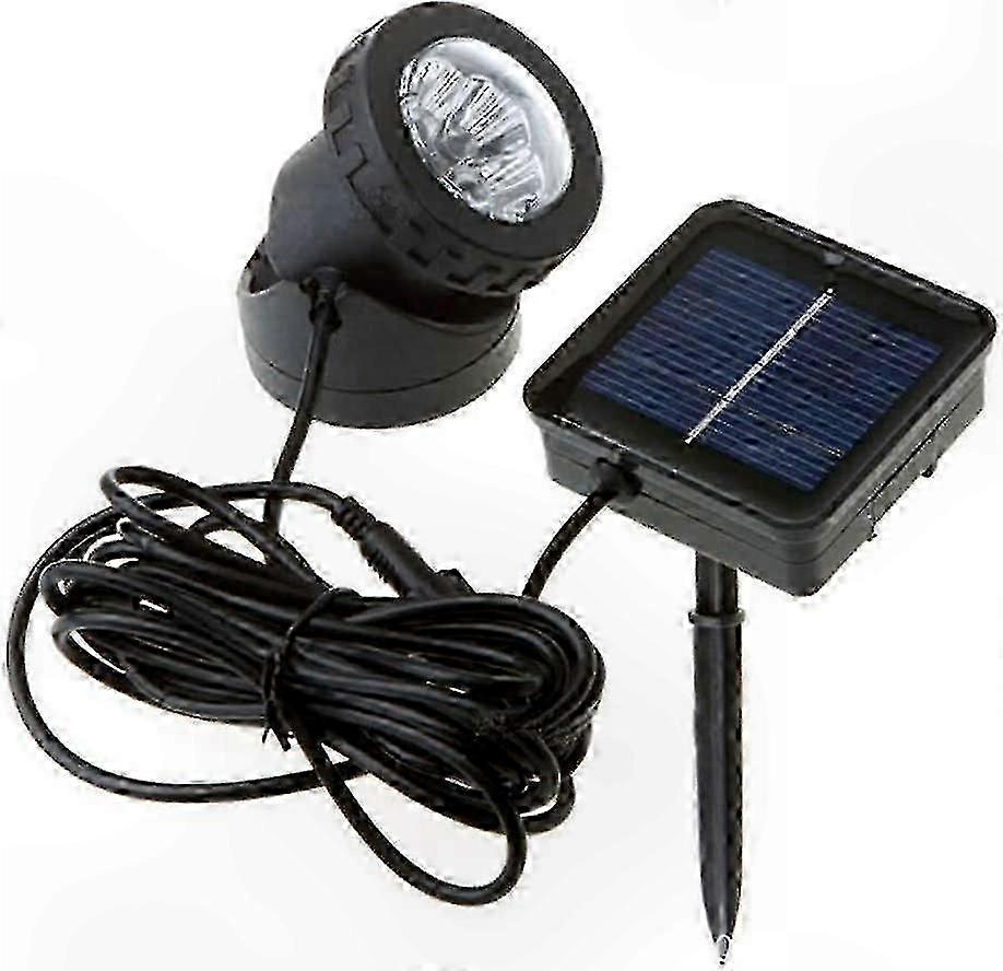 Warm White LED Solar Pool Light - Waterproof Spotlight for Pool Lighting