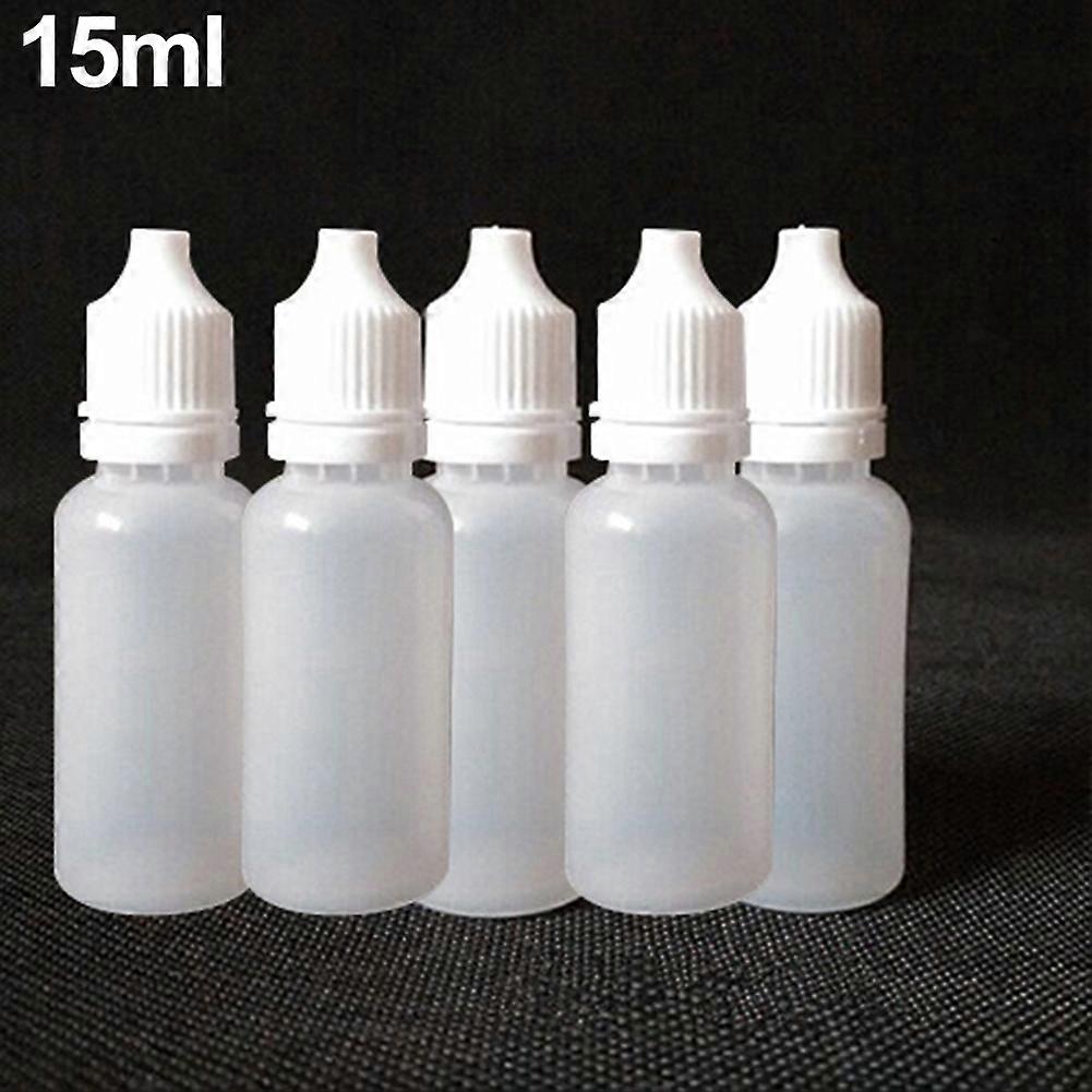 5Pcs 5-100ml Empty Plastic Squeezable Dropper Bottles Eye Liquid Containers