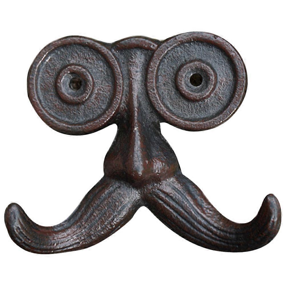 Wall Mounted Iron Hook Beard Shape Coat Hook for Home Use