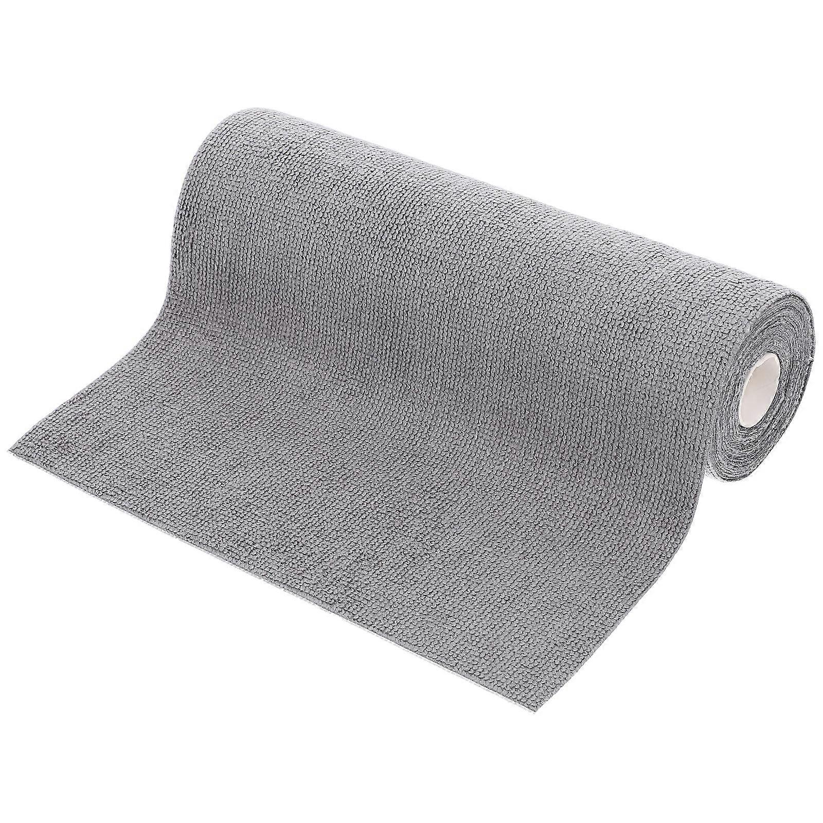Grey Microfiber Cloths for Kitchen Cleaning 4Pcs Durable Reusable Roll