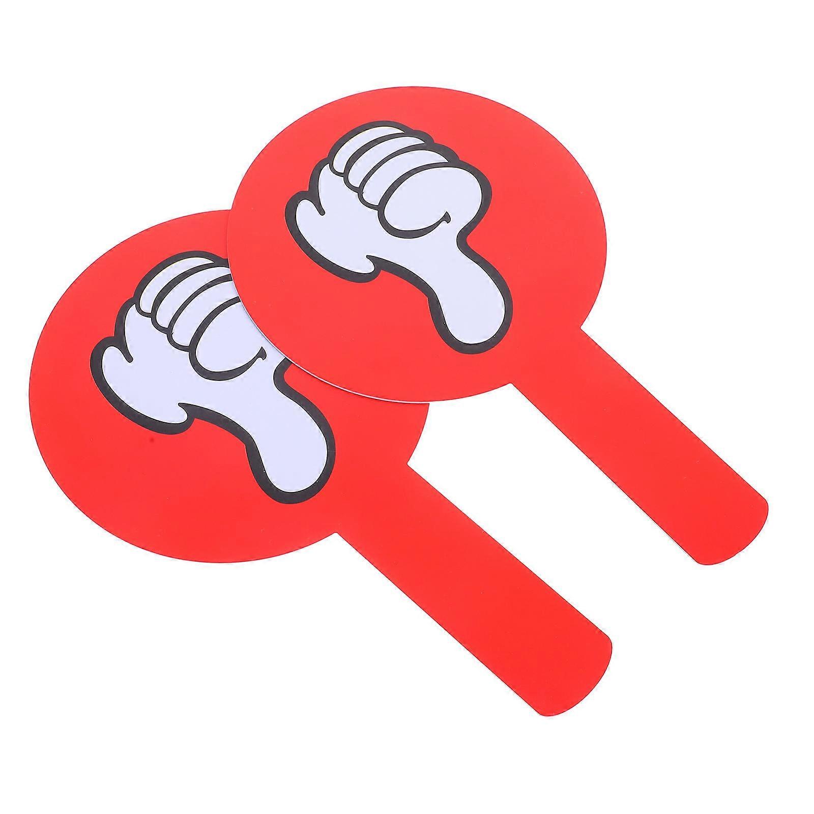 Classroom Voting Paddles for Judging 2Pcs Plastic Multi