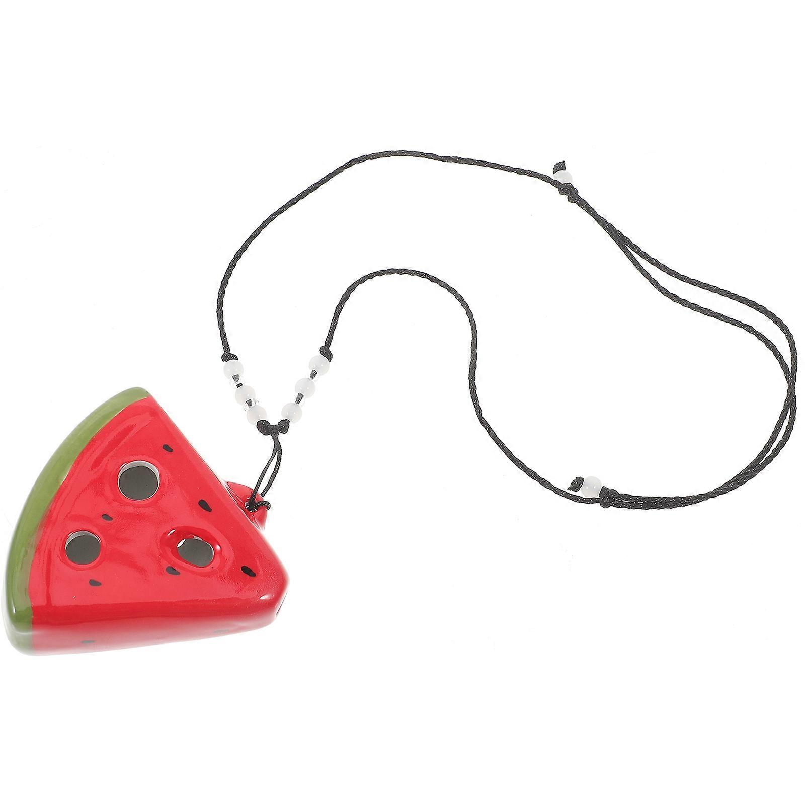Assorted Color Ceramic 6-Hole Ocarina for Beginner Practice Instrument