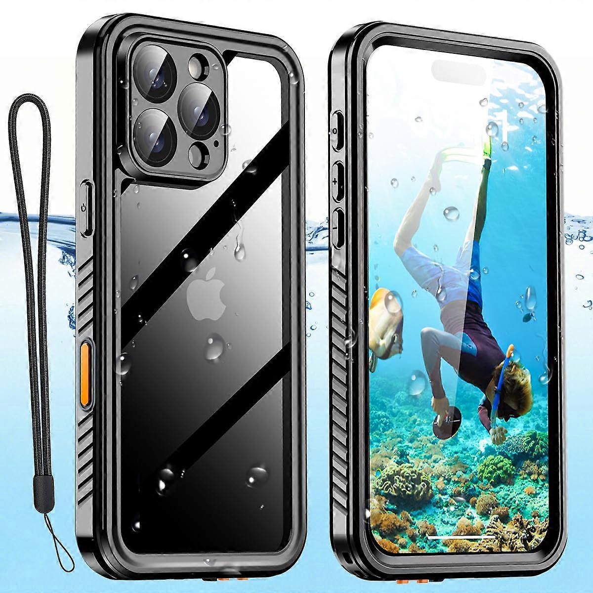 Waterproof Case with Lanyard Compatible with iPhone 16 Pro