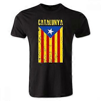 Catalogne drapeau T-Shirt (Black)