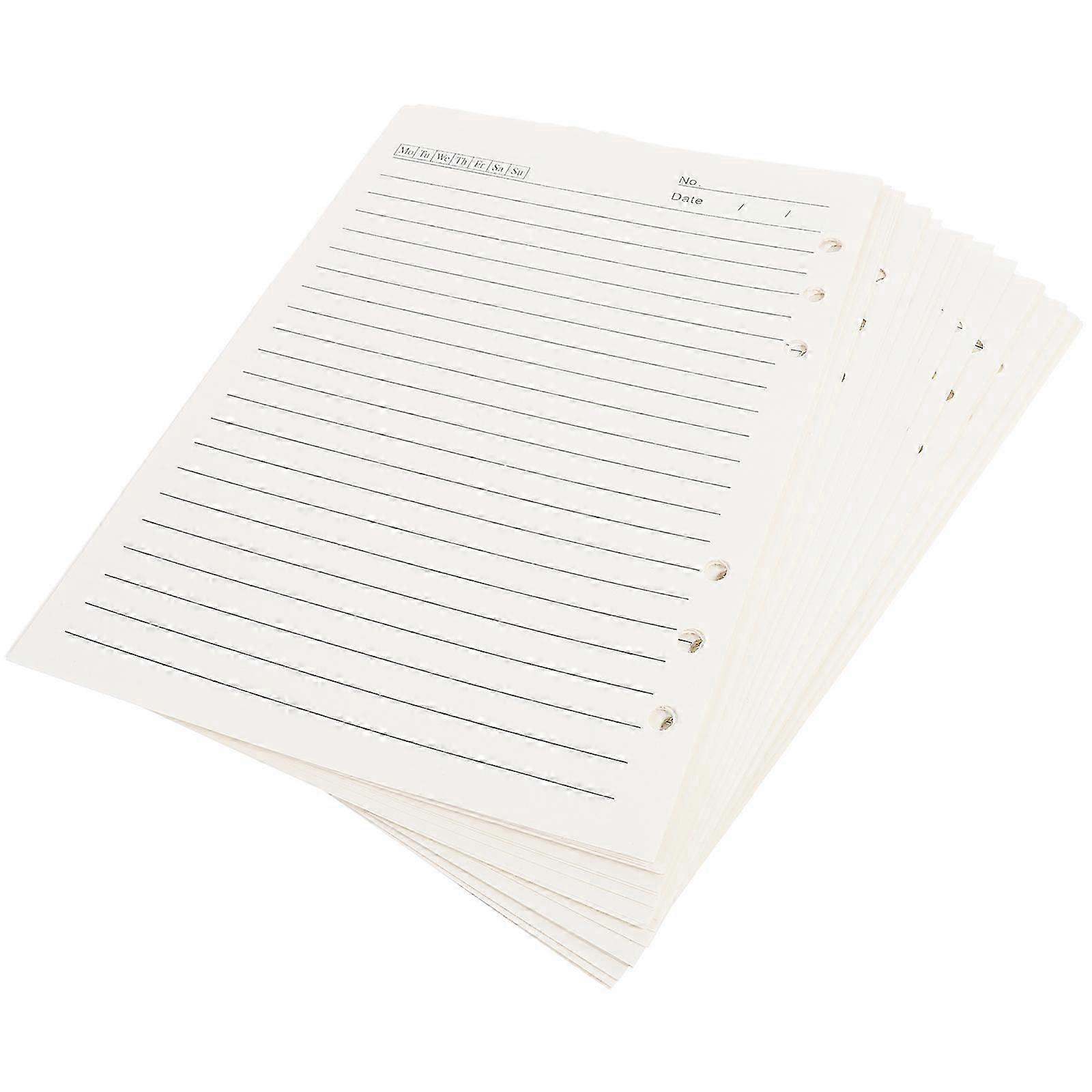 Loose-Leaf Paper Notebook Replacement Core Papers for Writing Use 5Pcs
