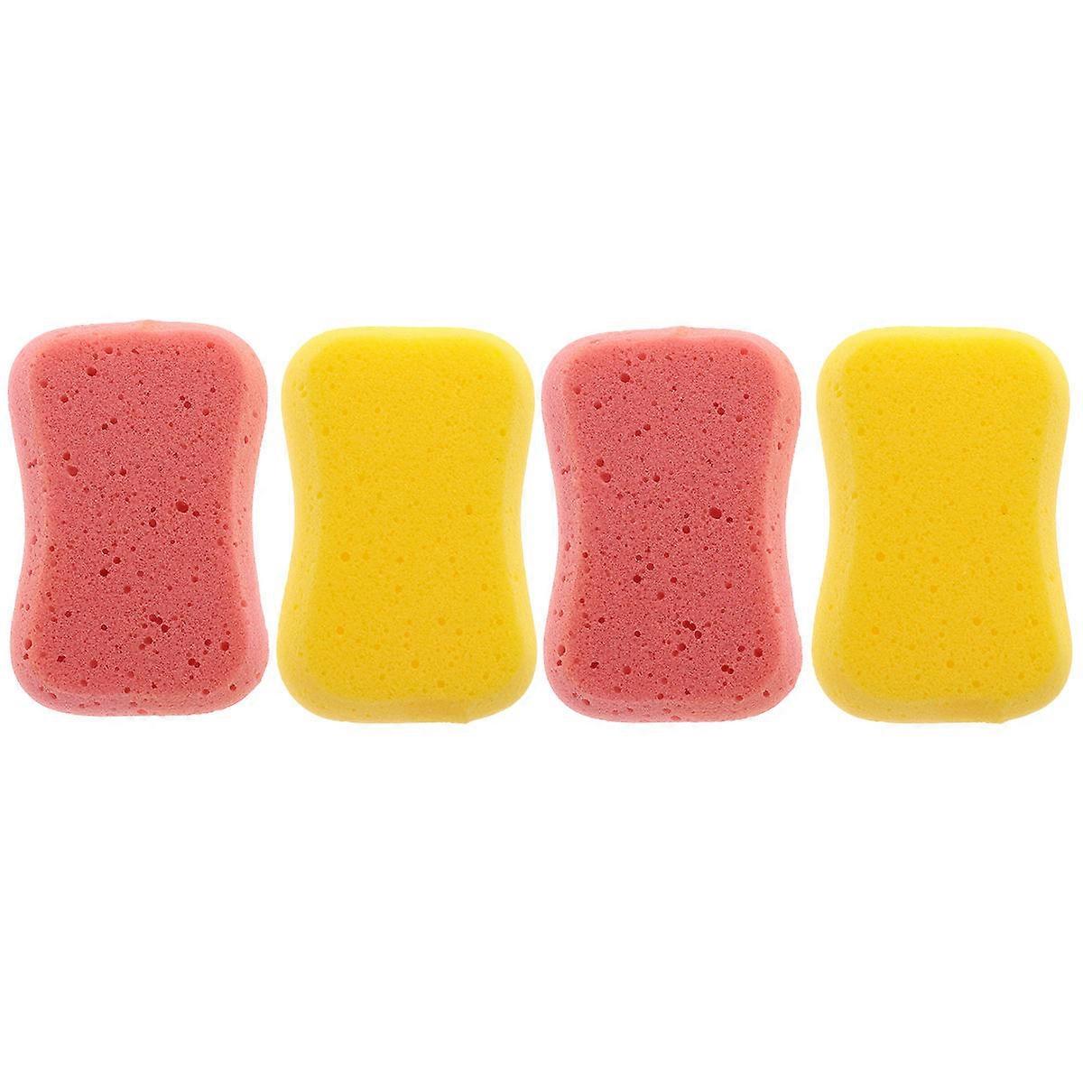 Bath Sponge Soft Bathing Tools for Cleaning Use 4Pcs Assorted Colors