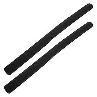 Fundas de esponja para puños de manillar de bicicleta de montaña, 2 unidades, color negro.