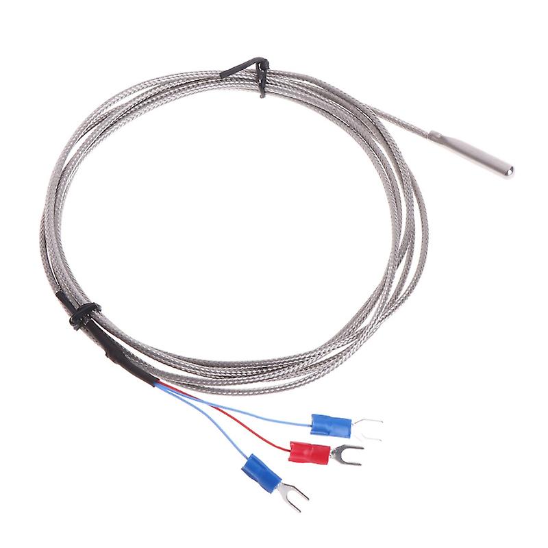 Pt100 Temperature Sensor Stainless Steel 3 Wire Thermistor Probe For Pid Temp