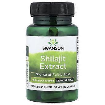 Swanson, Shilajit Extract, Standardized, 400 mg, 60 Veggie Capsules, 3-Pack