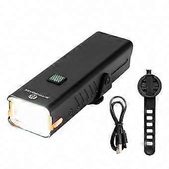 USB Rechargeable LED Front Bike Light, High Brightness Cycling Headlamp for Trail Rides, Secure Mount Bracket Weather Resistant