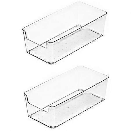 2PCS Stackable Food Storage Containers - Versatile Organizer for Refrigerator, Pantry, Kitchen & More