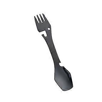 Outdoor Camping Tableware Stainless Steel Multifunction Spoon Fork Dishware Picnic Cutting Knife Bottle Opener