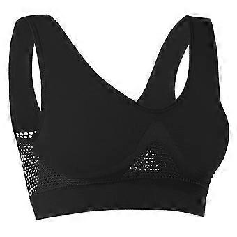 Sports Bra Wirefree Bra Breathable Yoga Running Bra Fitness Bra for Women Size L