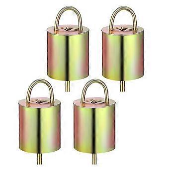 Golden Metal Cow Bells for Sheep and Cattle 8Pcs Pendants