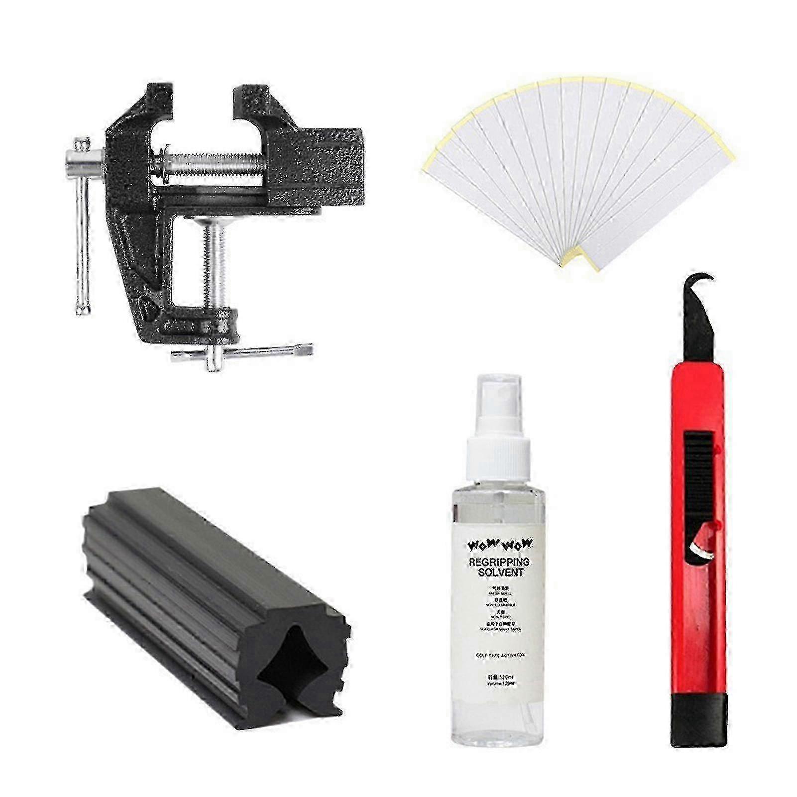 Kit de regrippage pour clubs de golf 2026 - Kit de démontage et d'assemblage pour grips de golf professionnels - Outil de réparation