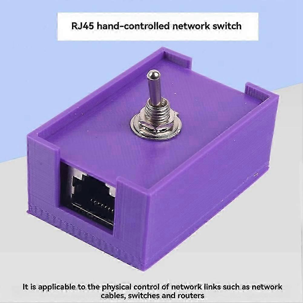 Network RJ45 LAN CAT5/CAT6 Twisted Pair Control Switch Toggle Switch Network Cable Switch