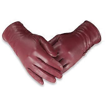 Gants Quivano pour femmes - 4 boutons - avec doublure en tissu doux 323-200 m beige
