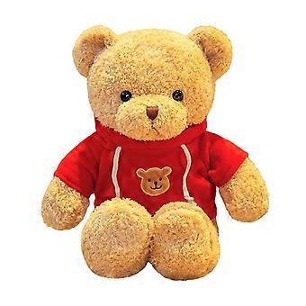 Plush Toy Teddys Bear Doll  Soft Stuffed Cartoon Bear with Red Hoodie, Cute and Cozy Plush for Bedroom Decor, Snuggling, and Playtime Companionship, H