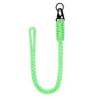 Heavy Duty Paracords Lanyard with Buckle Glow in The Dark Strong Hanging Rope for Keychain Necklace Whistles Strap Portable Braided Fluorescent Lanyar