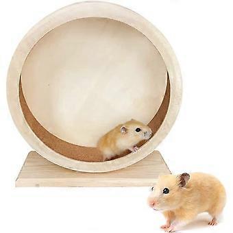 Kleintier-Spielzeugrad, Hamster-Laufrad, Hamster-Rad, Leises Holz-Hamster-Laufrad, für Hamster, Rennmäuse, Hausmäuse, weiße Mäuse