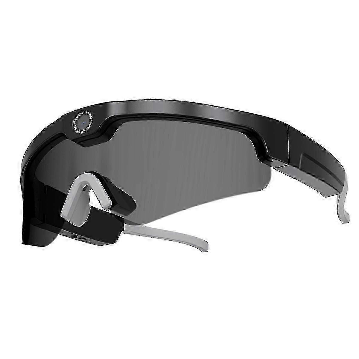 HD Intelligent Mini Camera Sunglasses, Windproof Sunglasses,A