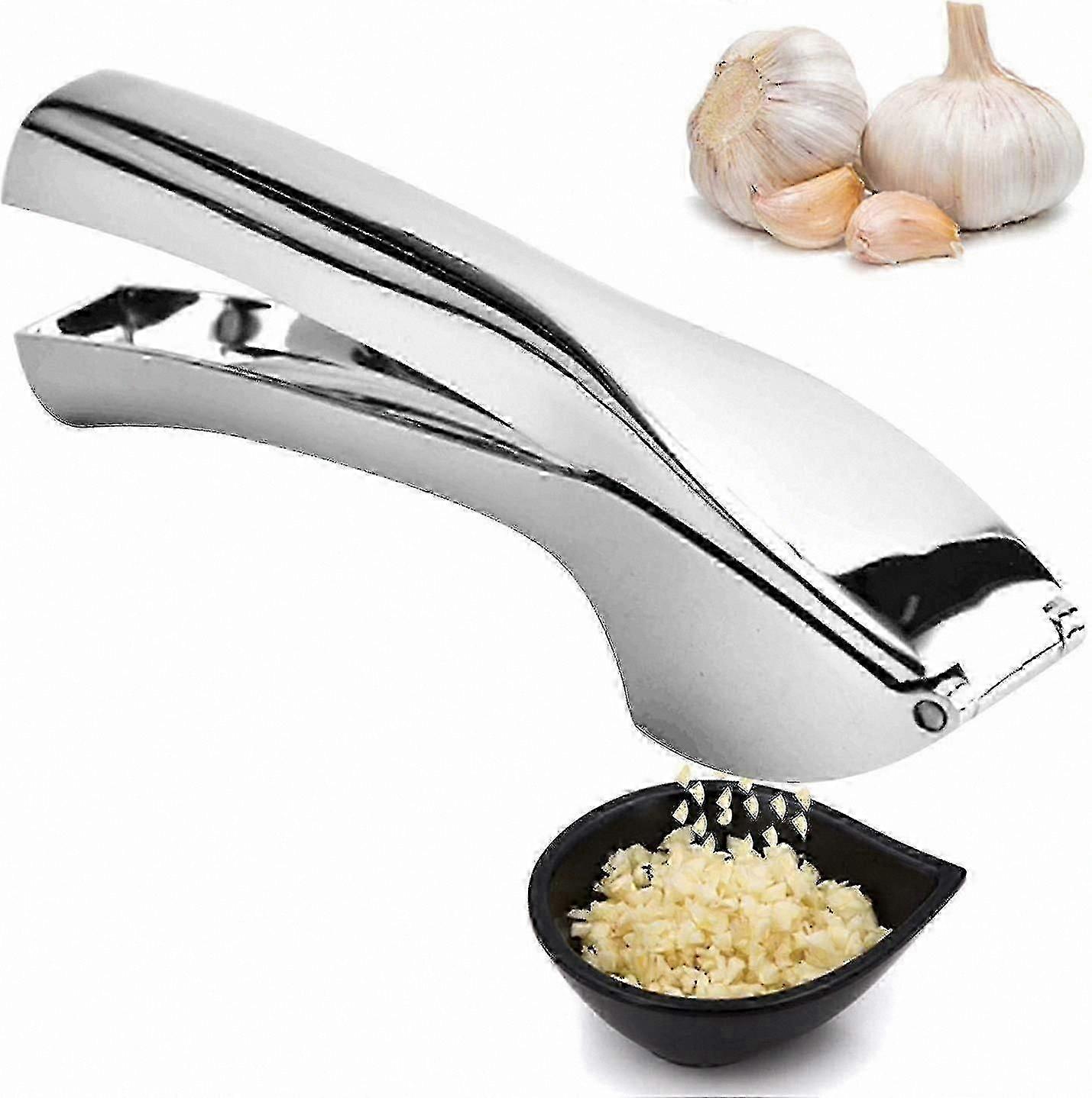 Efficient Garlic Press Tool - Durable and Simple to Clean for Kitchen Use SE