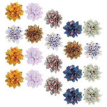 Pet Collar Dog Flower Accessory for Decor 20Pcs Lace Assorted Color Collars