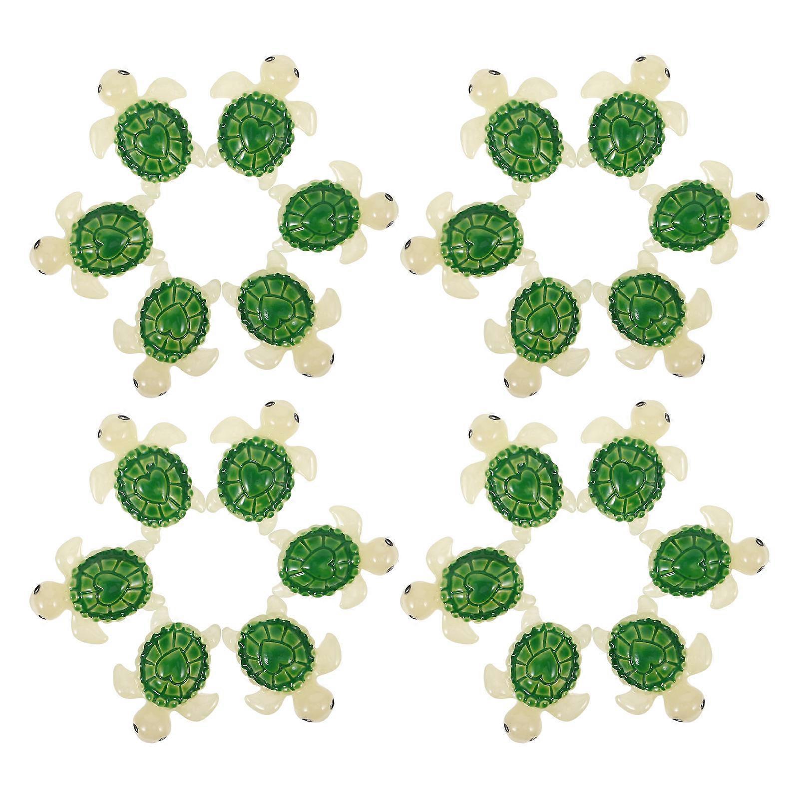 24Pcs Multi-function Tortoise Figures Landscaping Miniature Tortoises Desktop Mini Figures