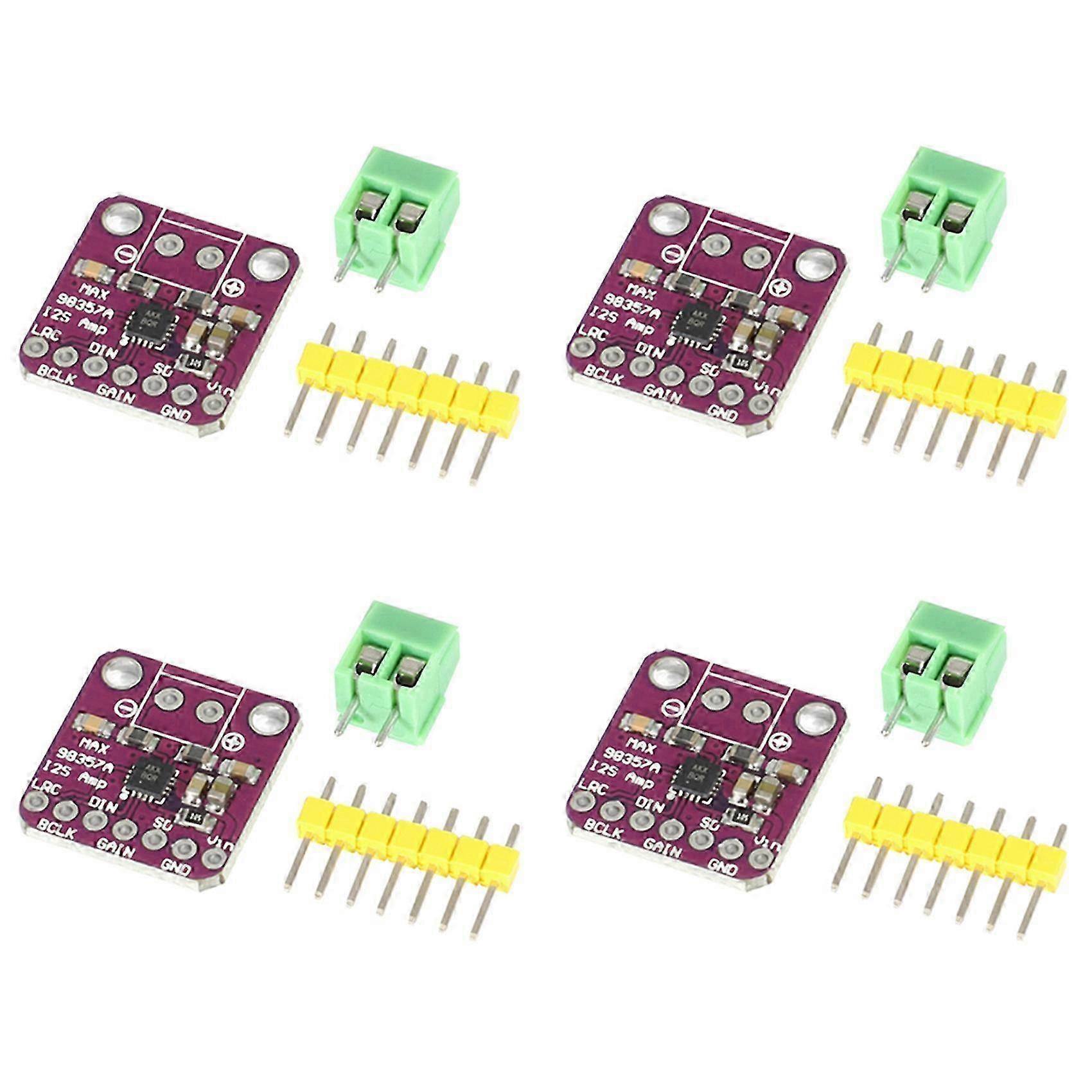 4X Max98357 I2S 3W Class D Amplifier Breakout Interface Dac Decoder Module Filterless Audio Board for Raspberry Pi Esp32
