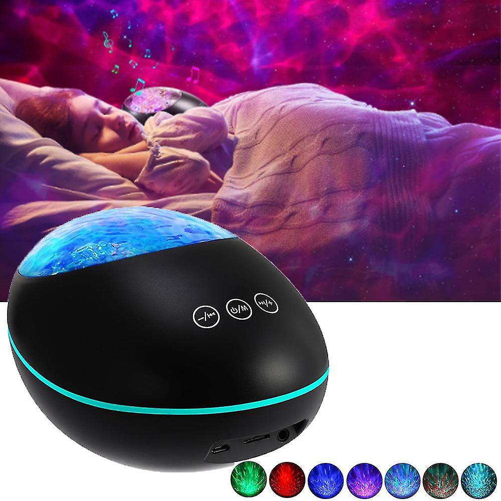 Night Light Star Light Projector Galaxy Projector Light Bluetooth Music Player Remote Control Ocean Wave Projection Nightlight