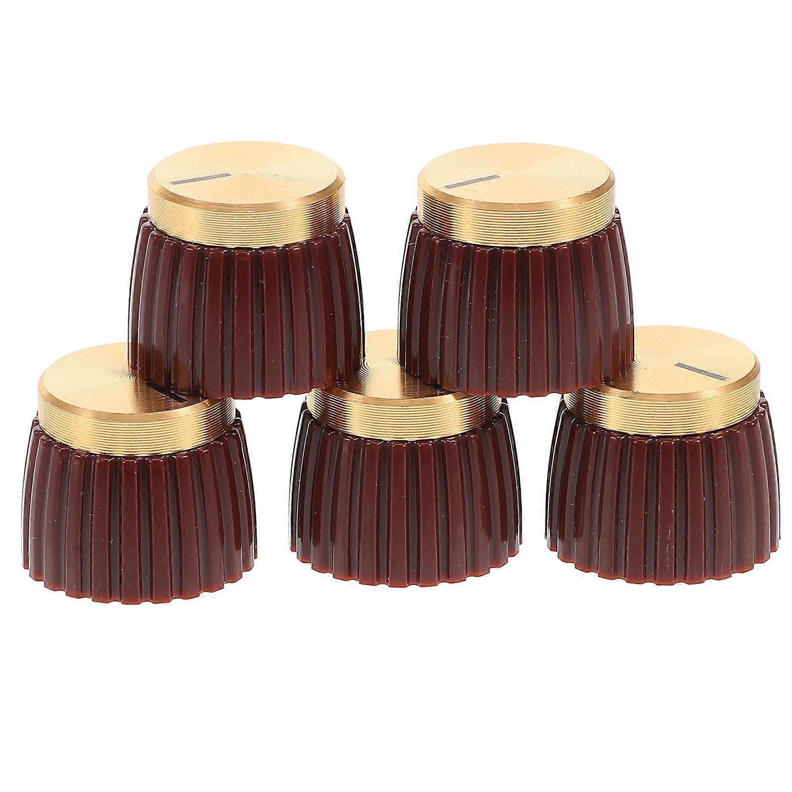 Brown Guitar Potentiometer Knobs Volume Control Knob Replacement 20Pcs Set